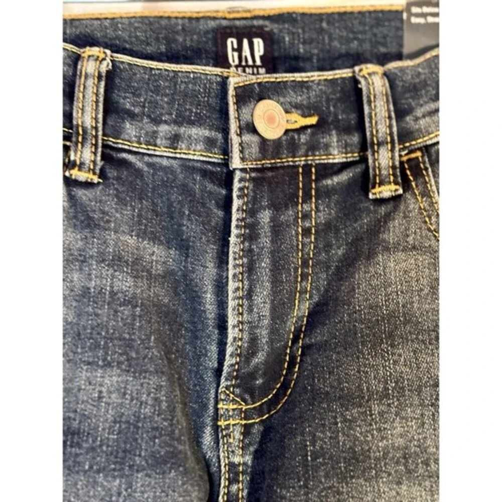 Gap‎ Boys Stretch Straight Leg Jeans Medium Wash Adjustable Waist 10 358254-00-1